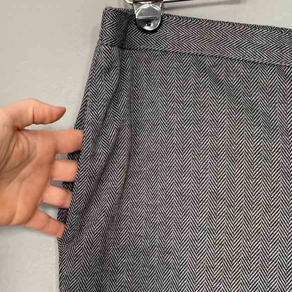 Alfred Dunner Dress Pants Size Large Trousers Herringbone Knit Twee Minimalist - Picture 3 of 6